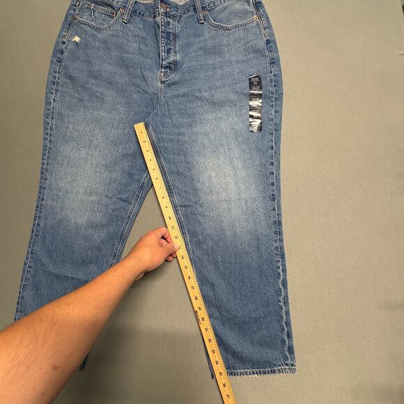 J.CREW Factory‎ Women's High Rise Straight Crop Jeans Sz 35 Premium Edition Plus - Picture 11 of 13